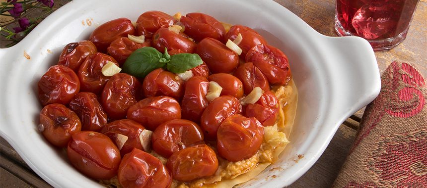 Roasted Tomato and Feta Fillo Tart