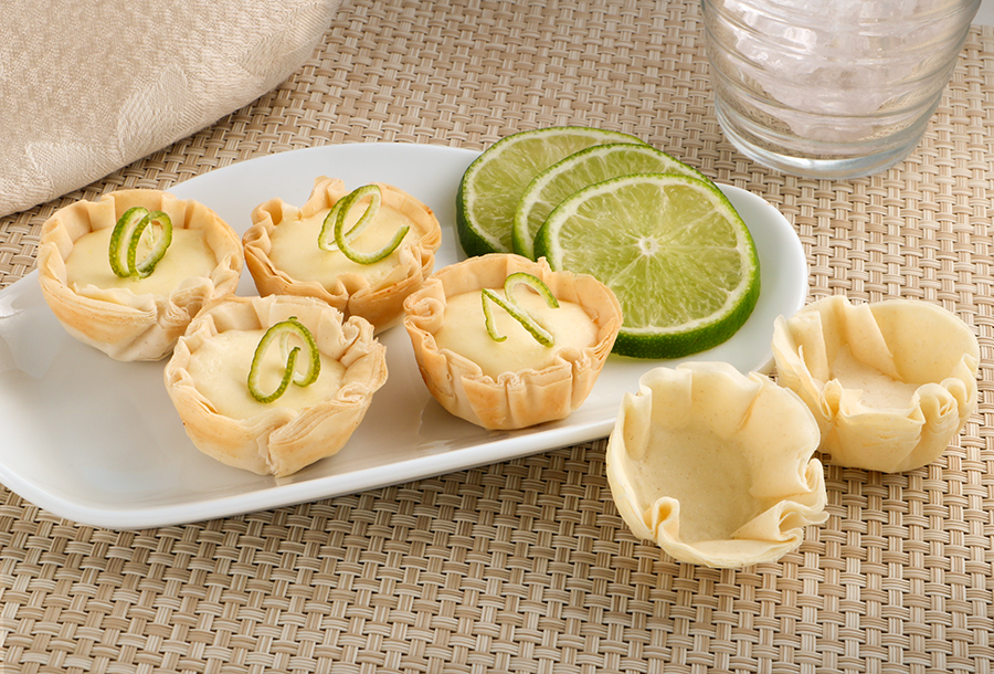 Fillo Factory pastry cups filled with Key Lime Pie