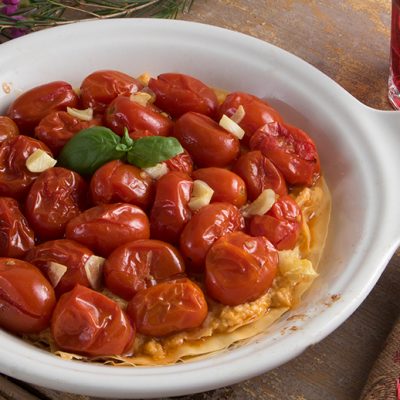 Roasted Tomato and Feta Fillo Tart