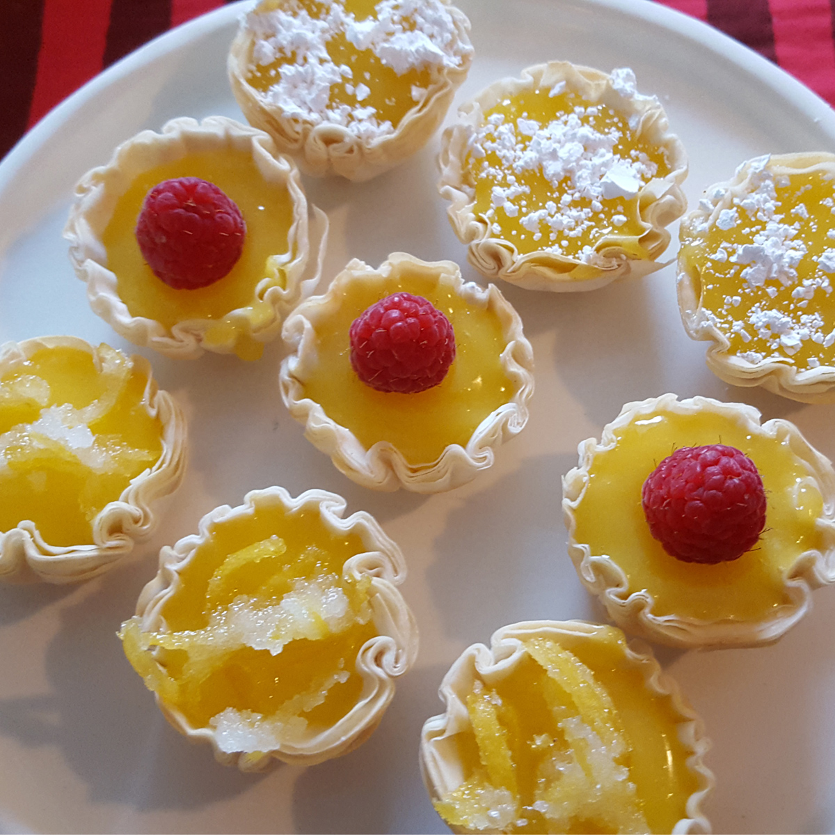 Petite Lemon Curd Tartlets in Fillo Cups Fillo Talk